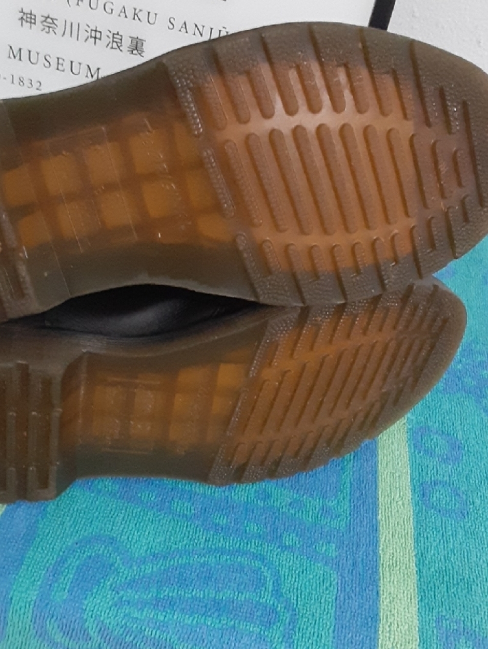 Dr. Martens Black Chelsea Boots with Yellow Stitching Clean  Worn  A Few  Times - Picture 3 of 12